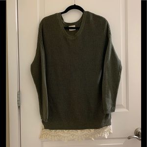 URBAN OUTFITTERS Lace Embellished Sweater